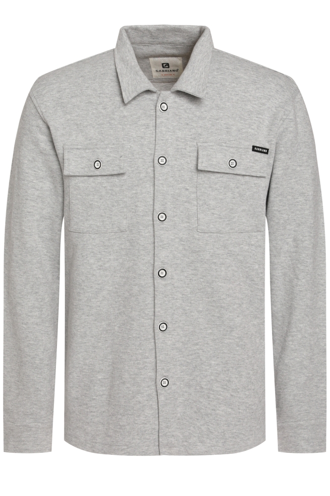 OVERHEMD MET KNOPEN 425546 605 grey melange